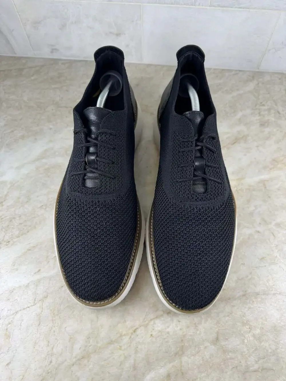 LAOKS Men’s Black Knit Mesh Oxford Shoes Lightweight Casual Size 11